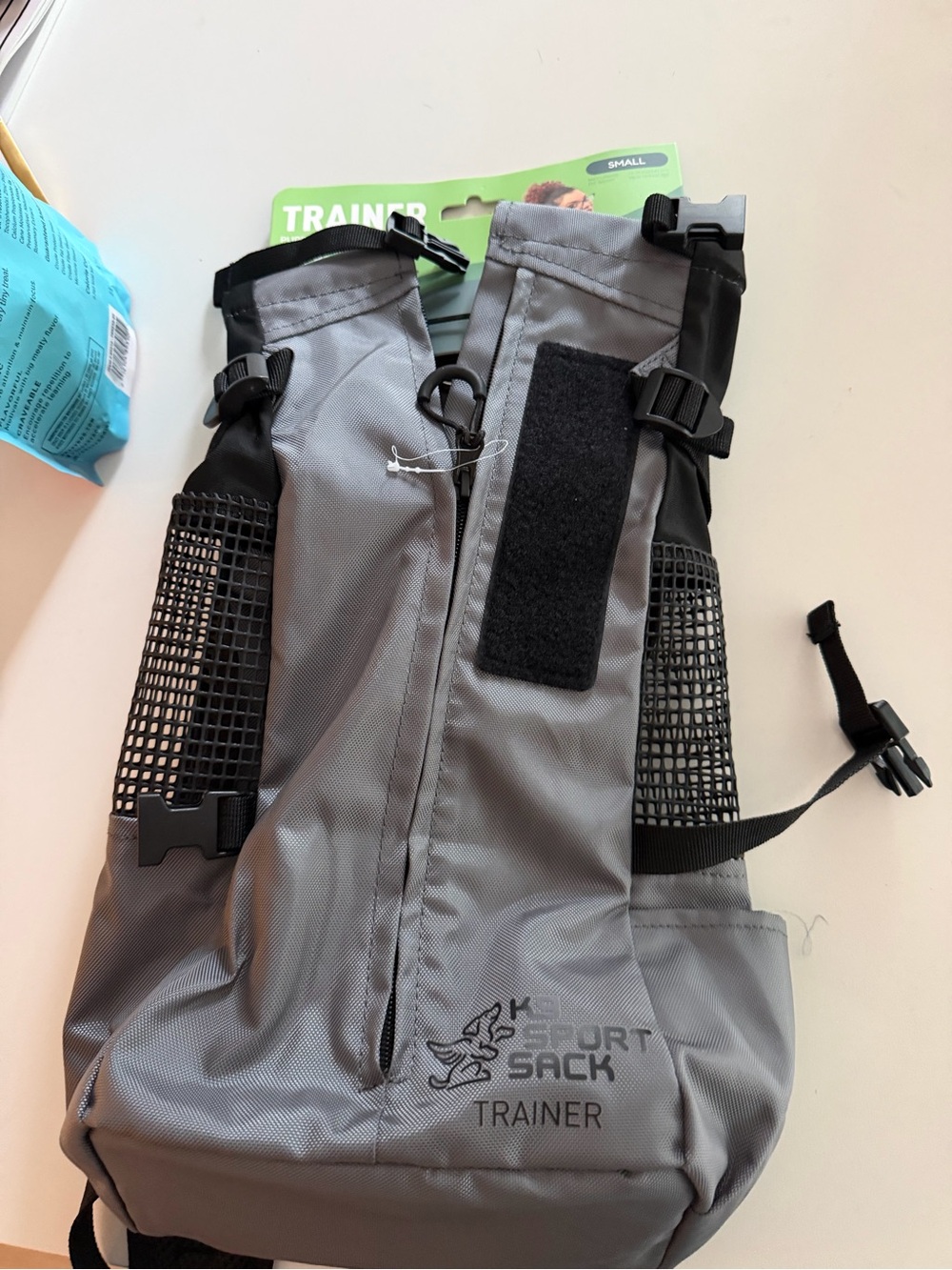 NWT K9 Sport Sack Trainer Dog Travel Vest - Gray